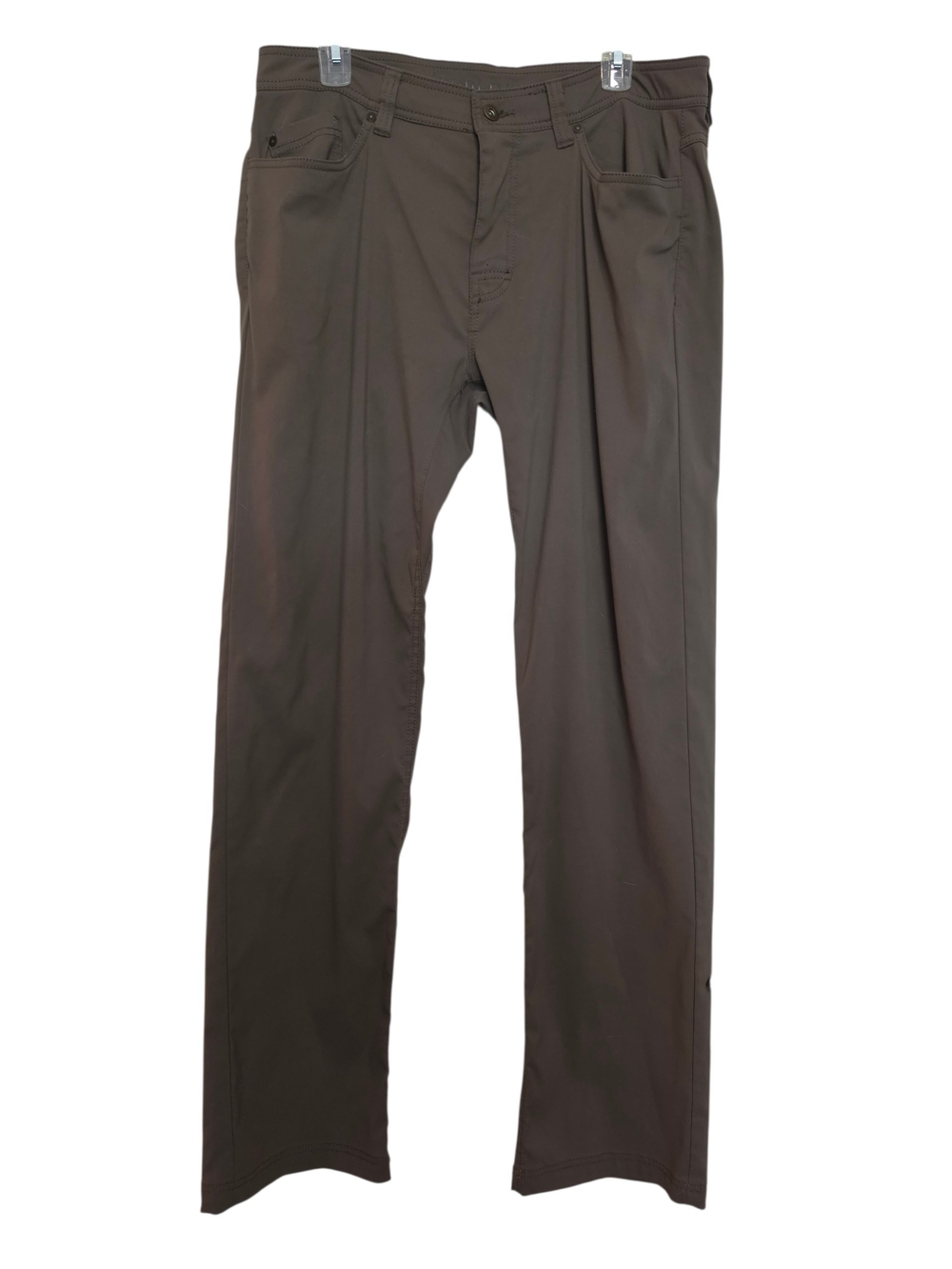 Prana Brion Performance Stretch Hiking Travel Lightweight Pants Green SZ 34x34